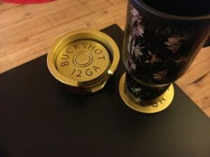 shotgun shell coaster set