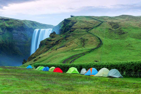 camping in the fall