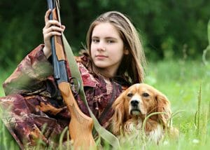 Hunter, Girl, Dog, Hunting, Rifle, Gun, Nature, Weapon