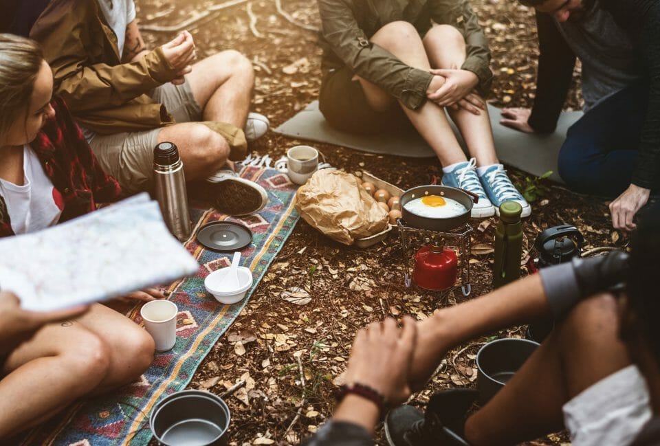 camping food cold cooler