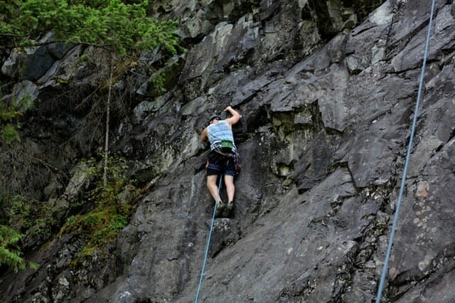 rock climbing