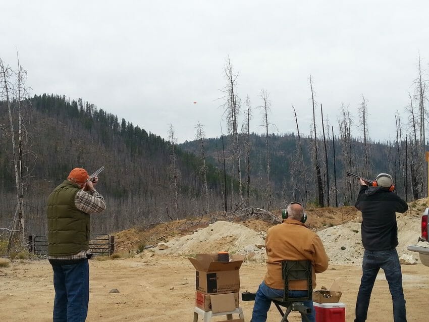 Clay pigeon shooting
