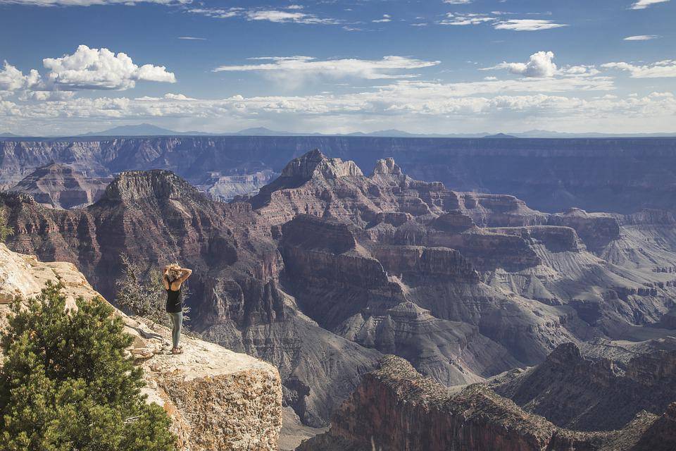Grand Canyon, Woman, Canyon, Arizona, People, Nature
