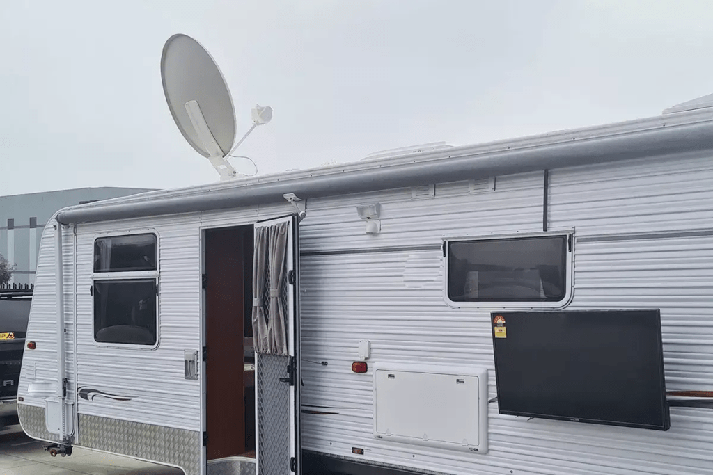 Satellite Dish for Caravanning